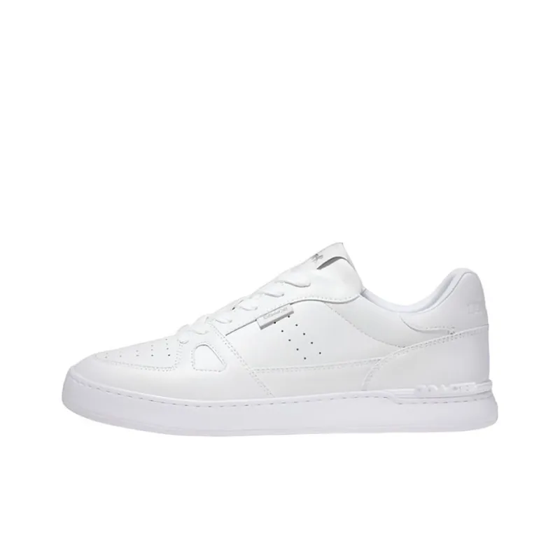 COACH Stylish Skateboarding Shoes Men's White-0
