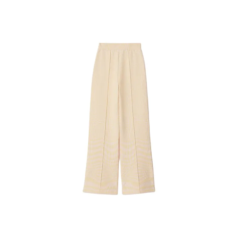 Burberry Houndstooth Jacquard High-Waisted Trousers-1