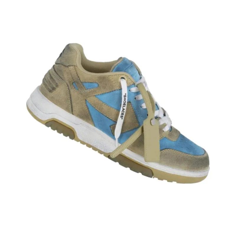OFF WHITE Out Of Office Low Top Sneakers 'Blue Olive Green'-2