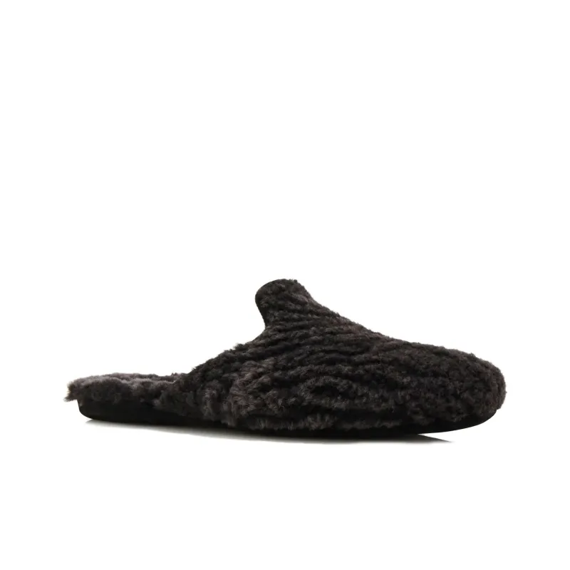 MANOLO BLAHNIK Wrap-toe Slippers Men's Black-2