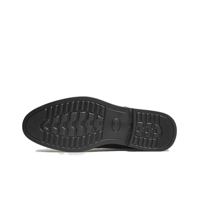 TATA Dress Shoes Men Low Top Solid Color-5
