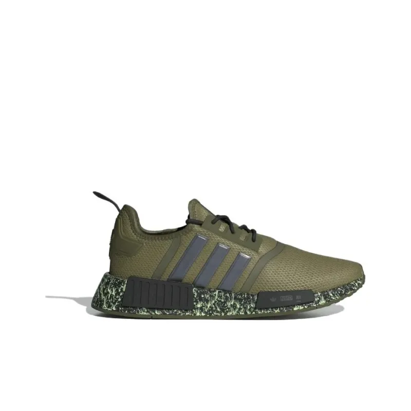 Adidas Originals Nmd R1 Focus Olive Core Black Green Spark-1