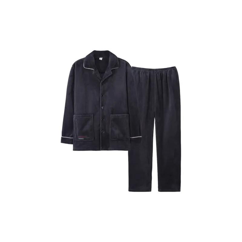 Sha Qian Pajama Set Winter Men's-2