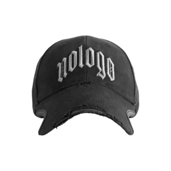 Balenciaga Cotton Leather Baseball Caps Women's Black