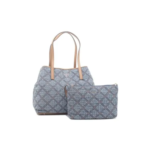 GUESS Cotton One Shoulder Handbags Women's Denim Blue
