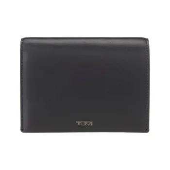 TUMI Calfskin Card Holders Passport Holders Men's Black