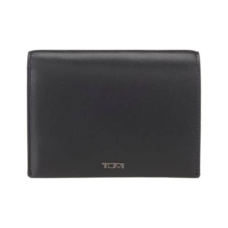 TUMI Calfskin Card Holders Passport Holders Men's Black-0