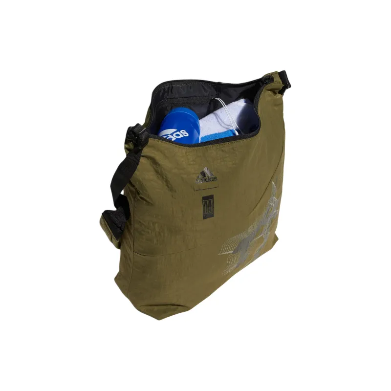 Adidas Wuji Series Polyamide Messenger Bag, Shoulder Bag, Crossbody Bag Regular Unisex Olive Green-4