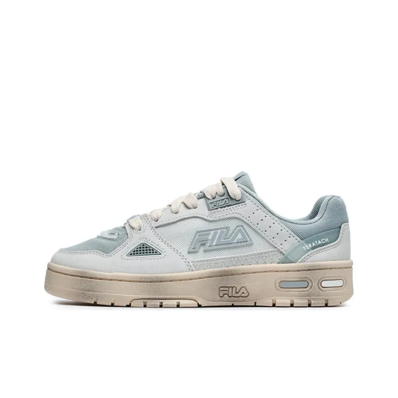 FILA FUSION Teratach Low Low-Top Vintage Basketball Shoes Women's Fading Blue-0