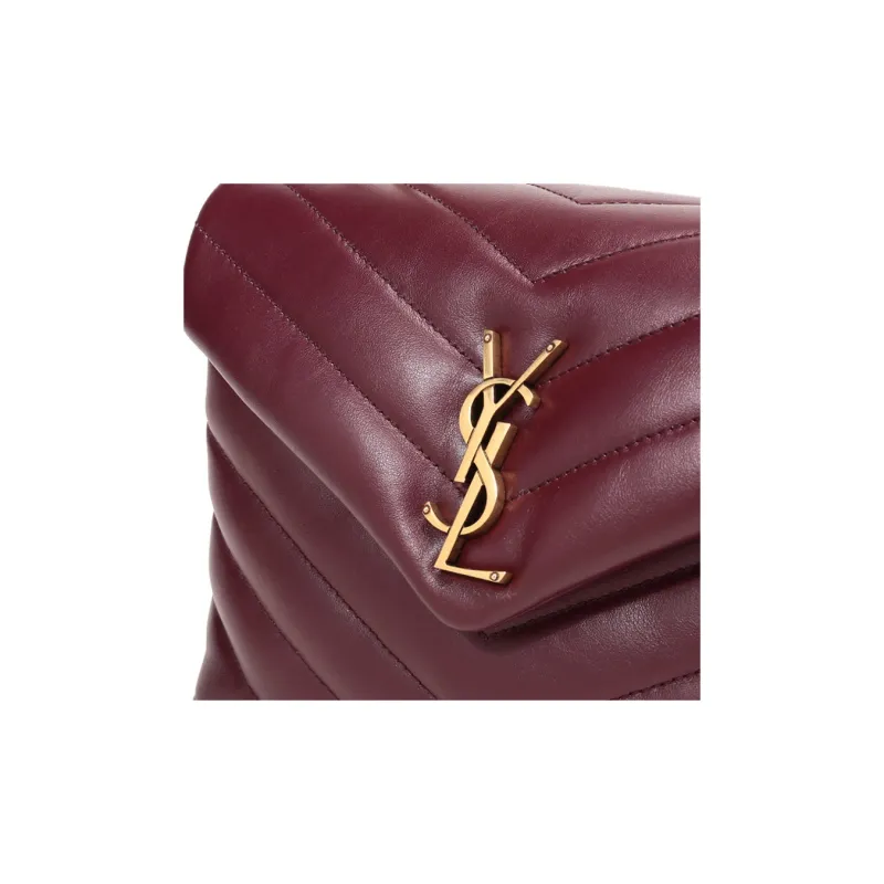 SAINT LAURENT Loulou Chained Small Shoulder Bag-8
