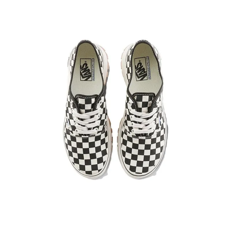 Vans Authentic Vibram Anti Slip Wear Resistant Low Top Canvas Shoes Unisex Black White-2