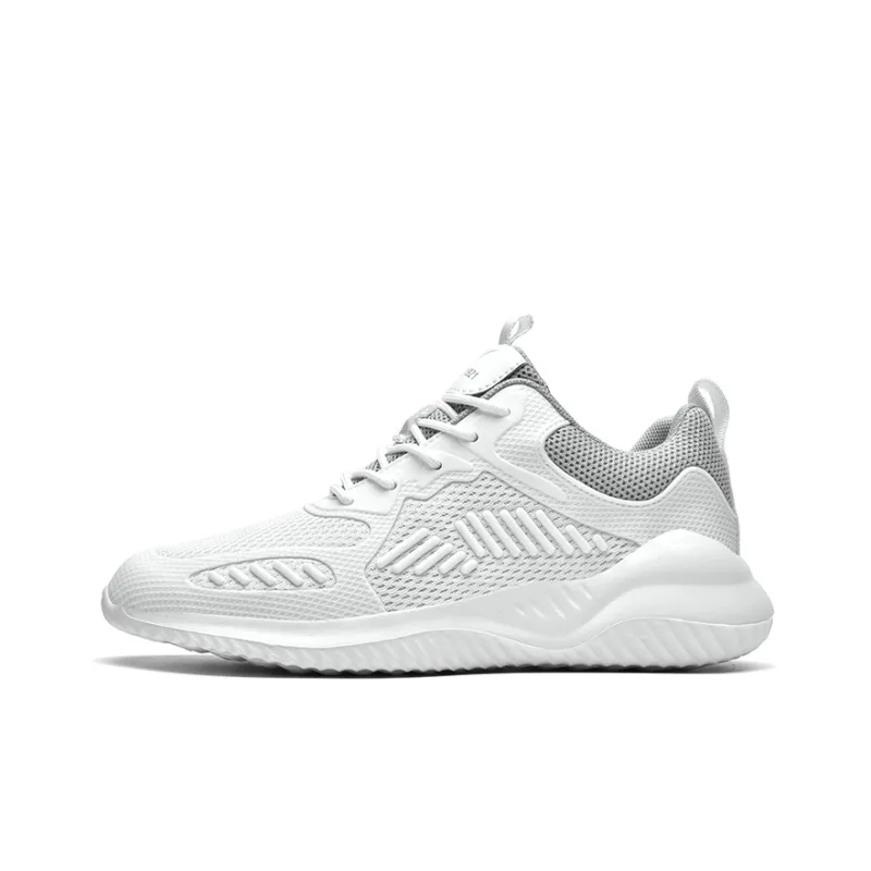 Binary Low Top Running Shoes Women's White Gray-0