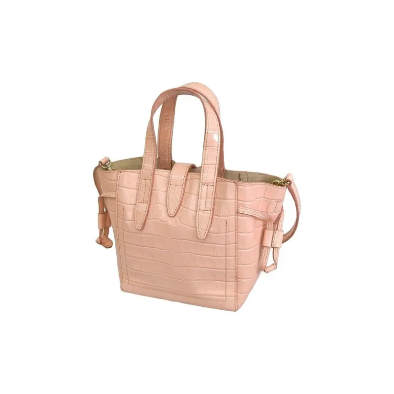 Furla Net Collection Leather Tote Bag Shopping Bag Shoulder Bag Crossbody Bag Handbag Mini Women's Rose Pink-3