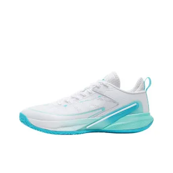 PEAK Taichi Volleyball Shoes Cushioning, Wear Resistant Low Top Training Shoes Men's White Green