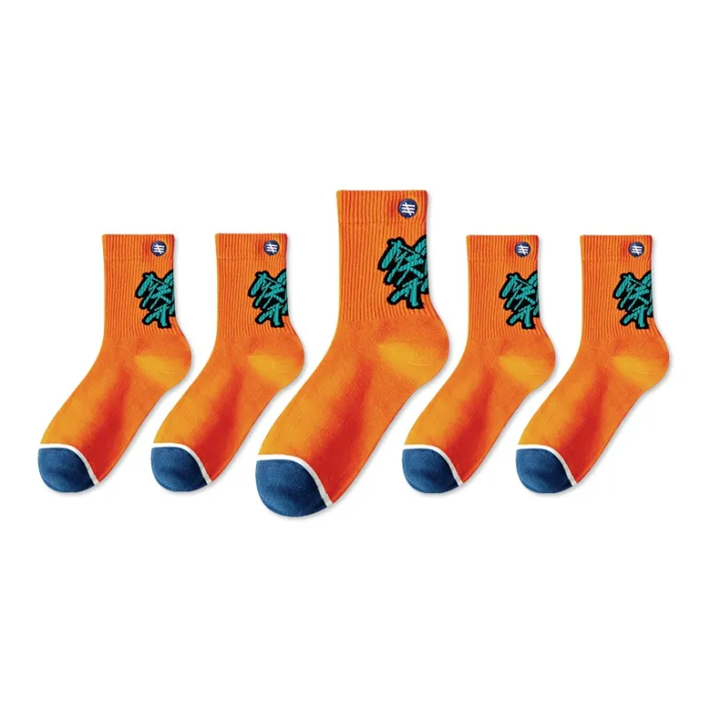 LUOLIAN Knee High Socks Unisex 5 Pack-8