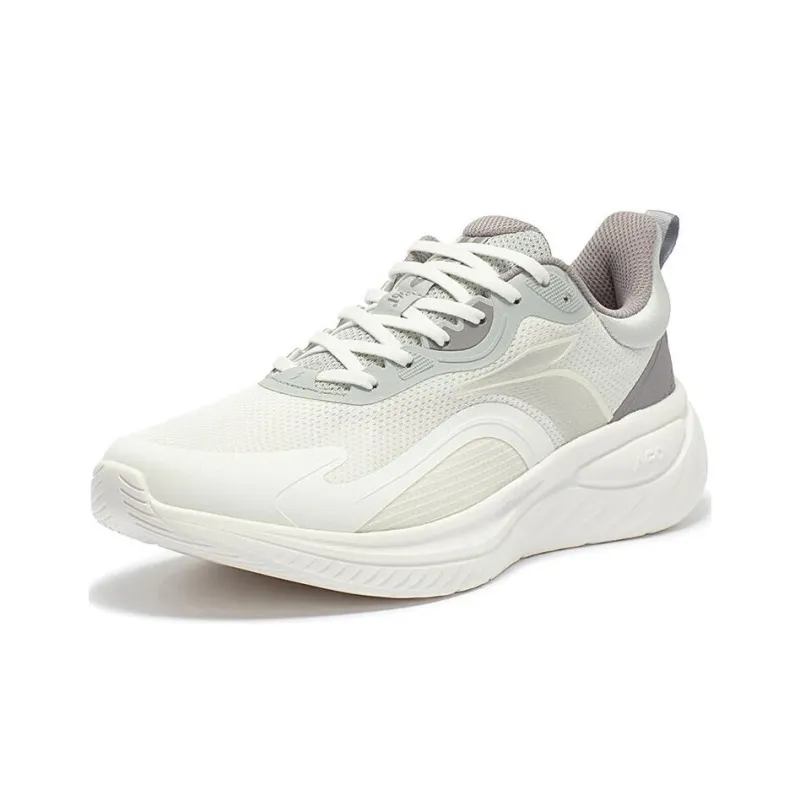 361° Durable Breathable Low Top Running Shoes Men's Gray White-1
