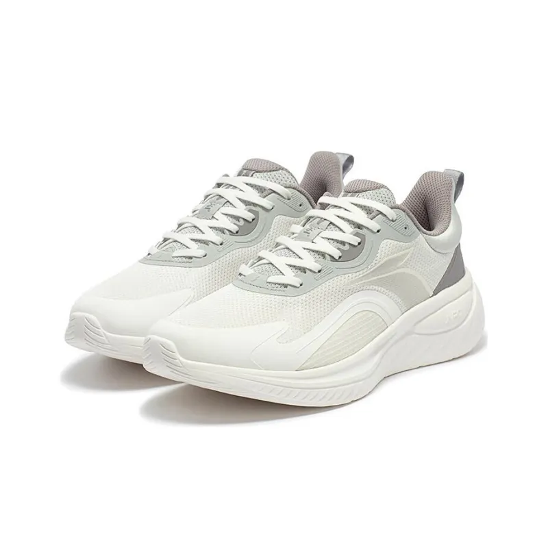 361° Durable Breathable Low Top Running Shoes Men's Gray White-2