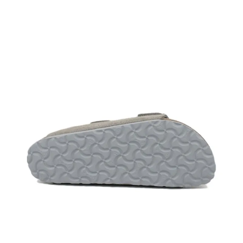 Birkenstock Arizona Soft Footbed Suede Leather Narrow Fit Sandals 'Stone Coin'-4