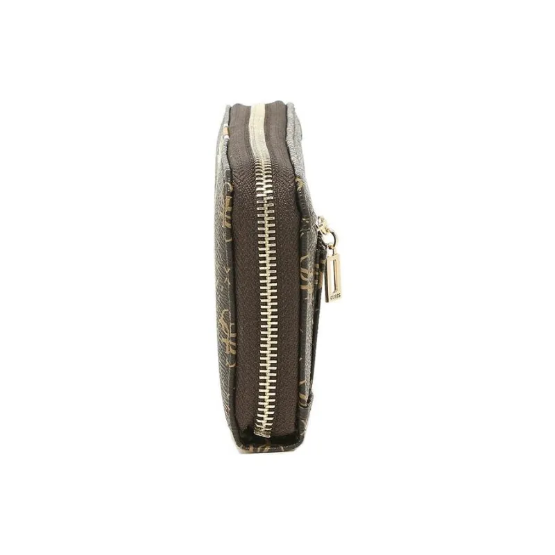 GUESS Synthetic Leather Wallet Large Size Unisex Brown-2
