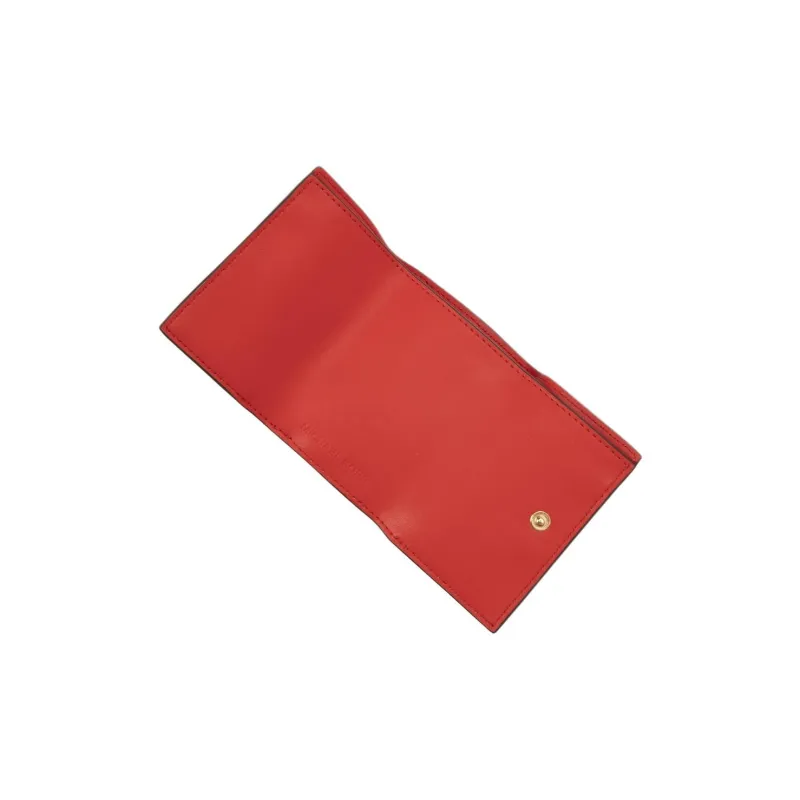 MICHAEL KORS Jet Set Travel Coated Canvas Wallet Extra Small Unisex Brown & Red-5