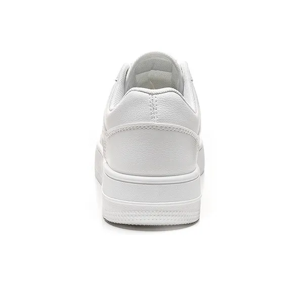 Warrior Air Force 1 White Sneakers Slip Resistant Balanced Lightweight Breathable Low Top Skateboard Shoes Unisex White-2