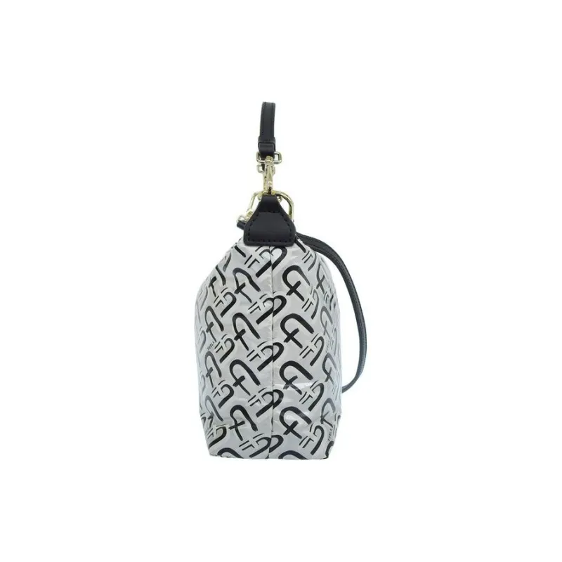 Furla Nylon Crossbody One Shoulder Handbag Women's Silver-2