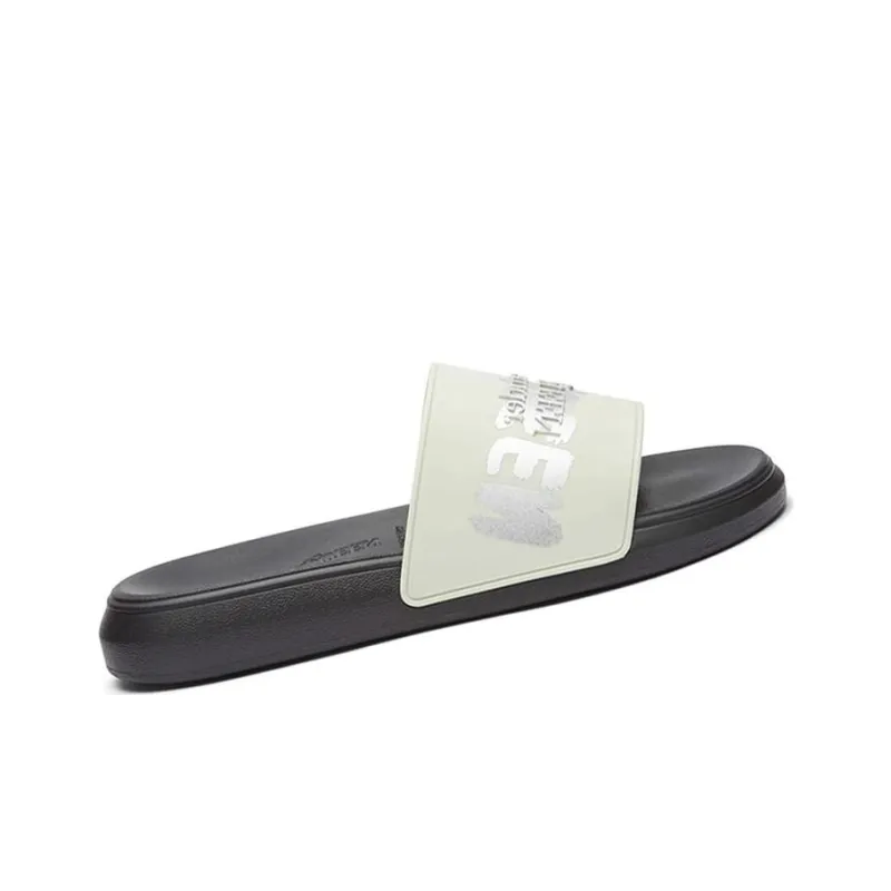 Alexander McQueen Graffiti Logo Open-Toe Slides-1