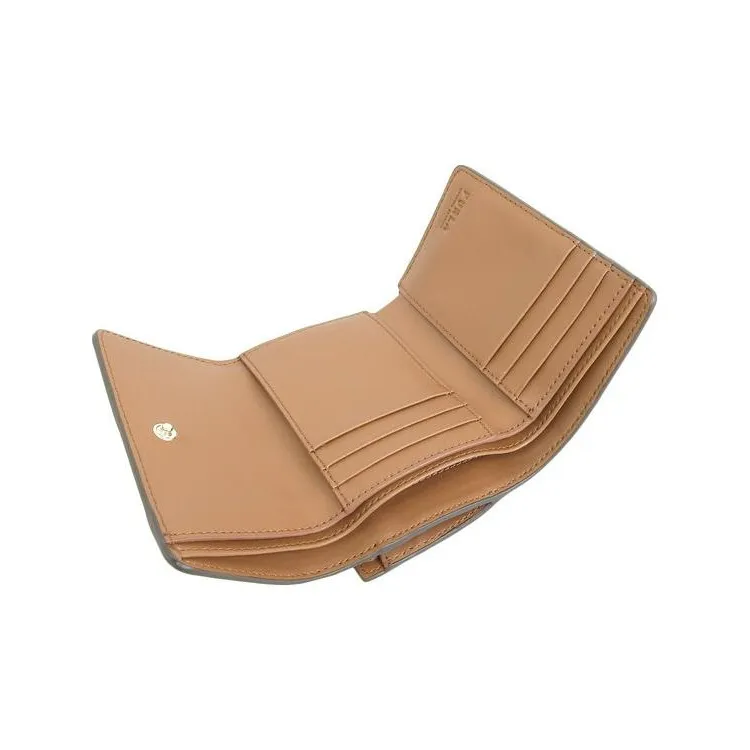 Furla Babylon Leather Wallet Small Size Unisex Cognac-4