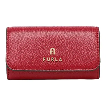 Furla Leather Key Pouch Women's Red