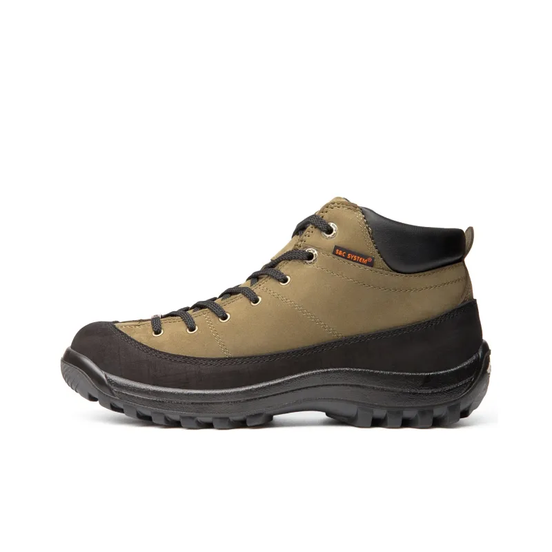 Slider Slip Resistant, Abrasion Resistant, Waterproof Mid Top Hiking Shoes Men's Olive Green-0