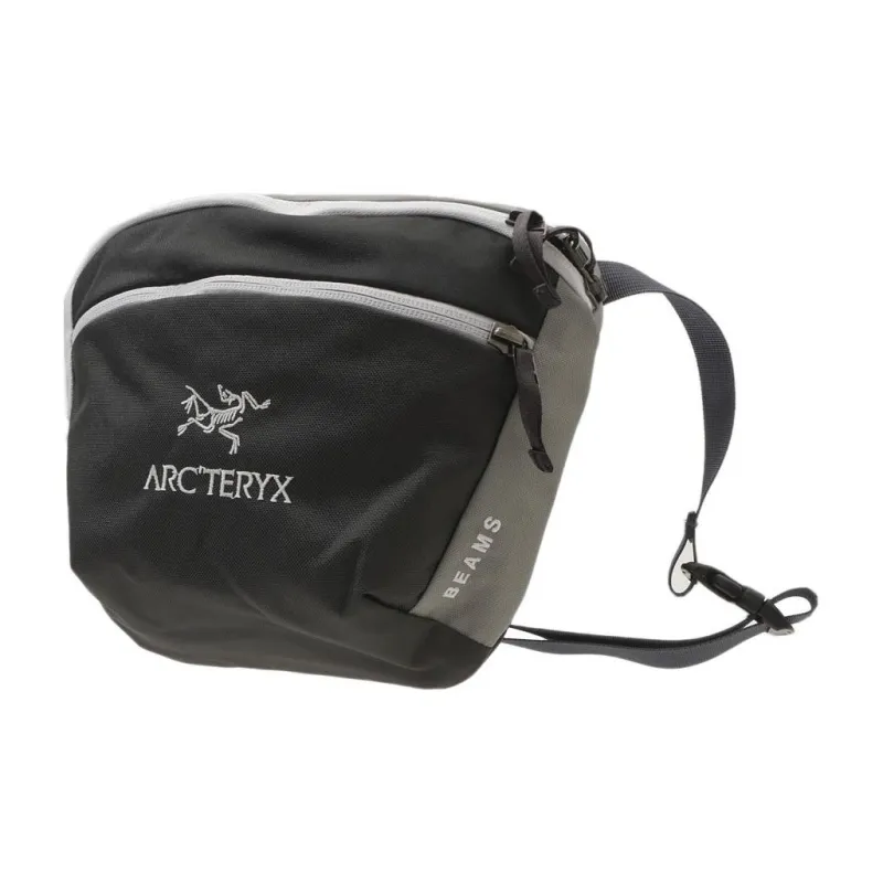 Arcteryx BEAMS Collaboration Mantis 2.5L Crossbody Bags Polyester Black & Gray Unisex-1