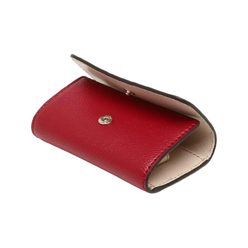 Furla Leather Key Pouch Women's Red-4