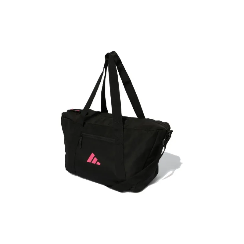 Adidas Polyester Portable One Shoulder Crossbody Gym Bag Large Size Women's Black-3