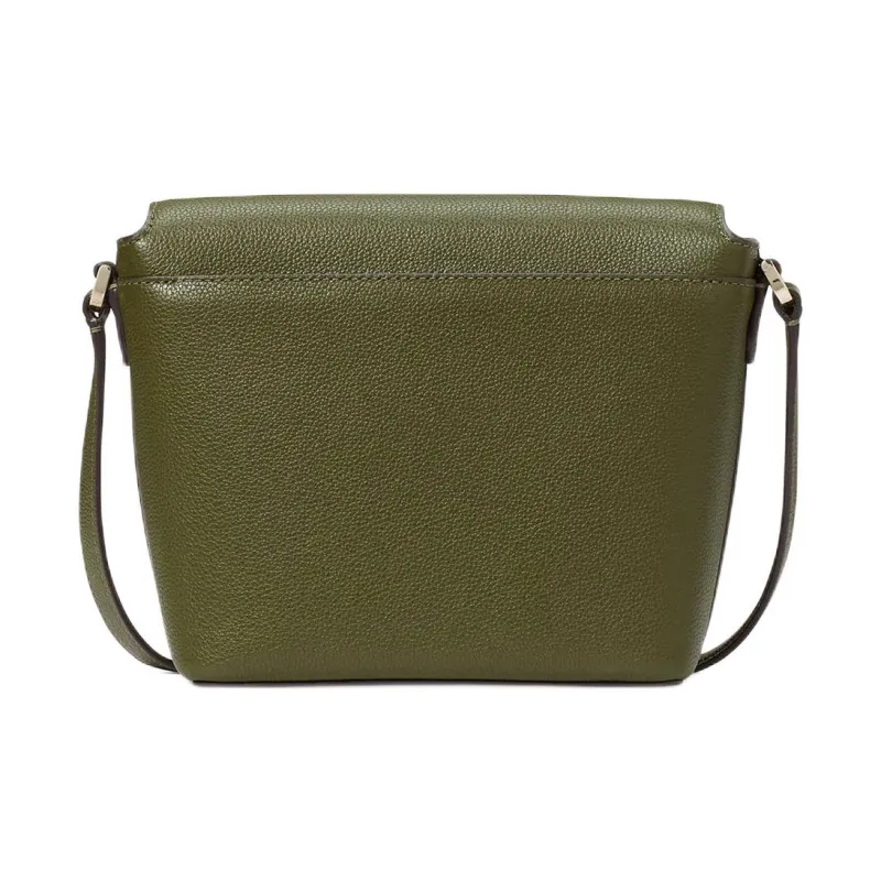 Kate Spade Litchi Grain Leather Shoulder Bag, Crossbody Bag Women's Magic Green-2