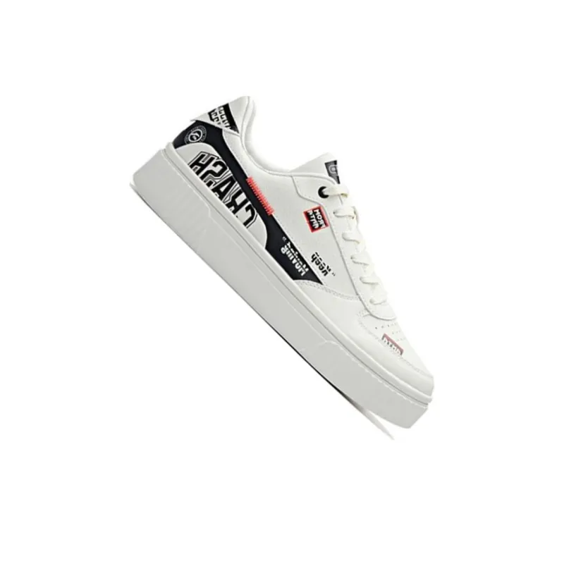 Anta Life Collection Anti Slip Wear Resistant Low Top Skateboard Shoes Men's White Black-3