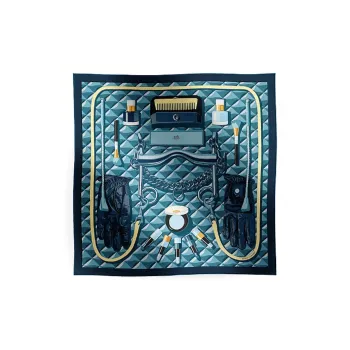 HERMES Silk Scarves Women's Blue