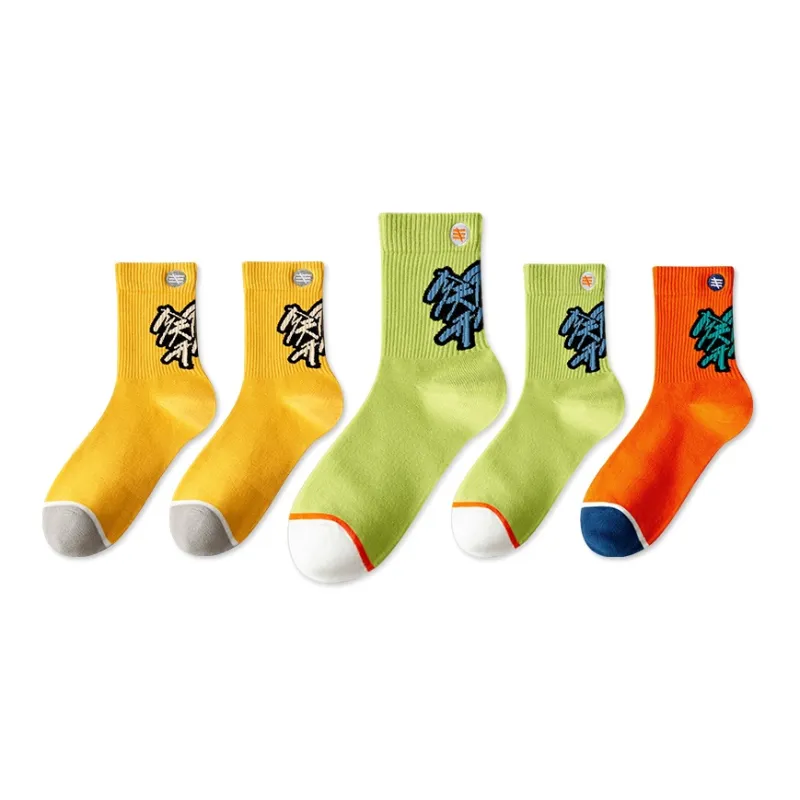 LUOLIAN Knee High Socks Unisex 5 Pack-0