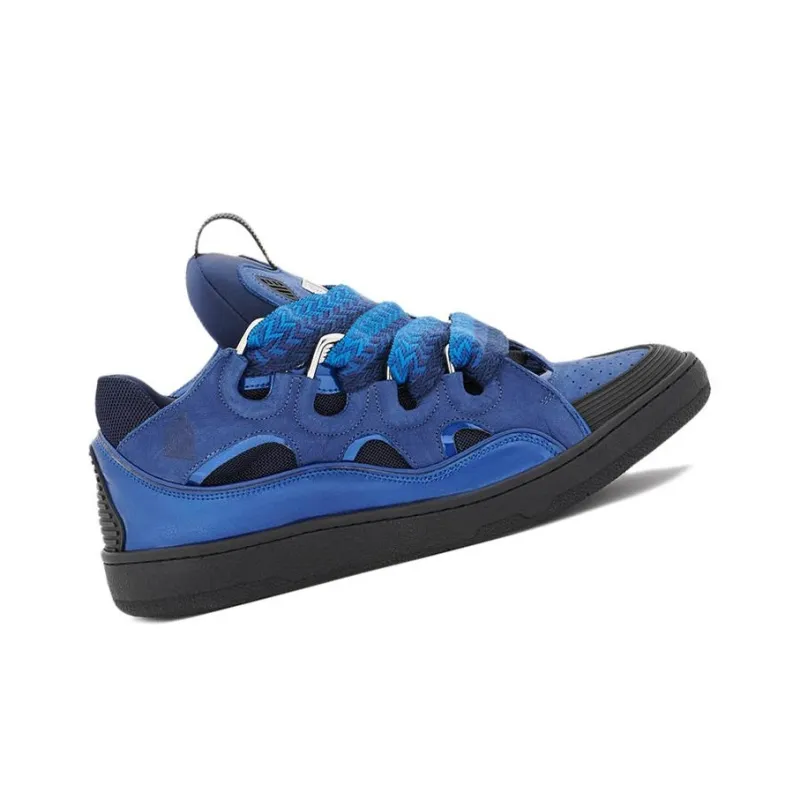Lanvin Curb Sneakers 'Metallic - Majorelle Blue'-1