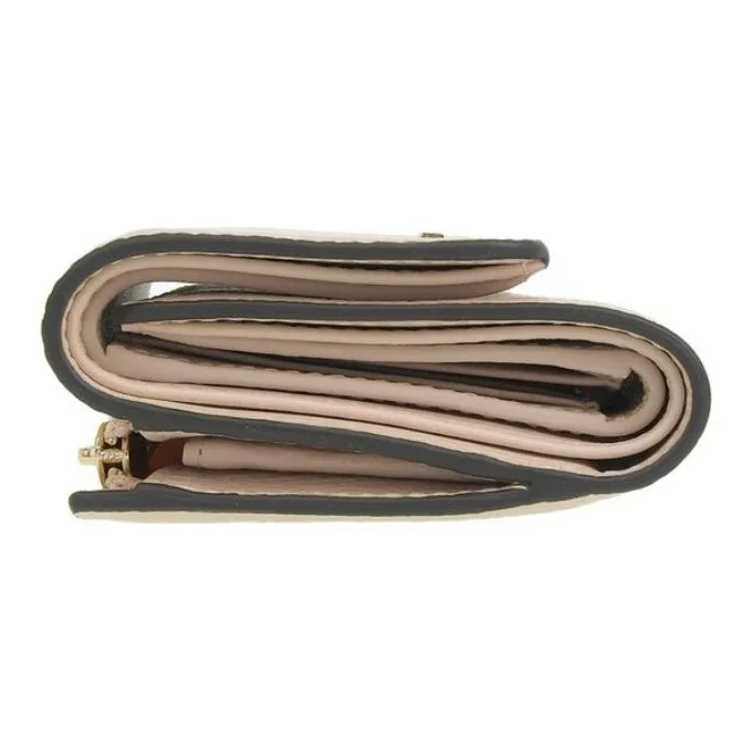 Furla Babylon Leather Wallet Small Size Women's Beige-3