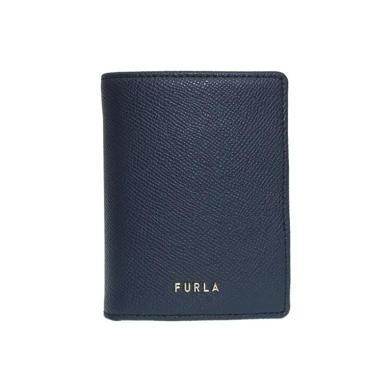 Furla Leather Wallet Small Size Women's Marine Blue-0