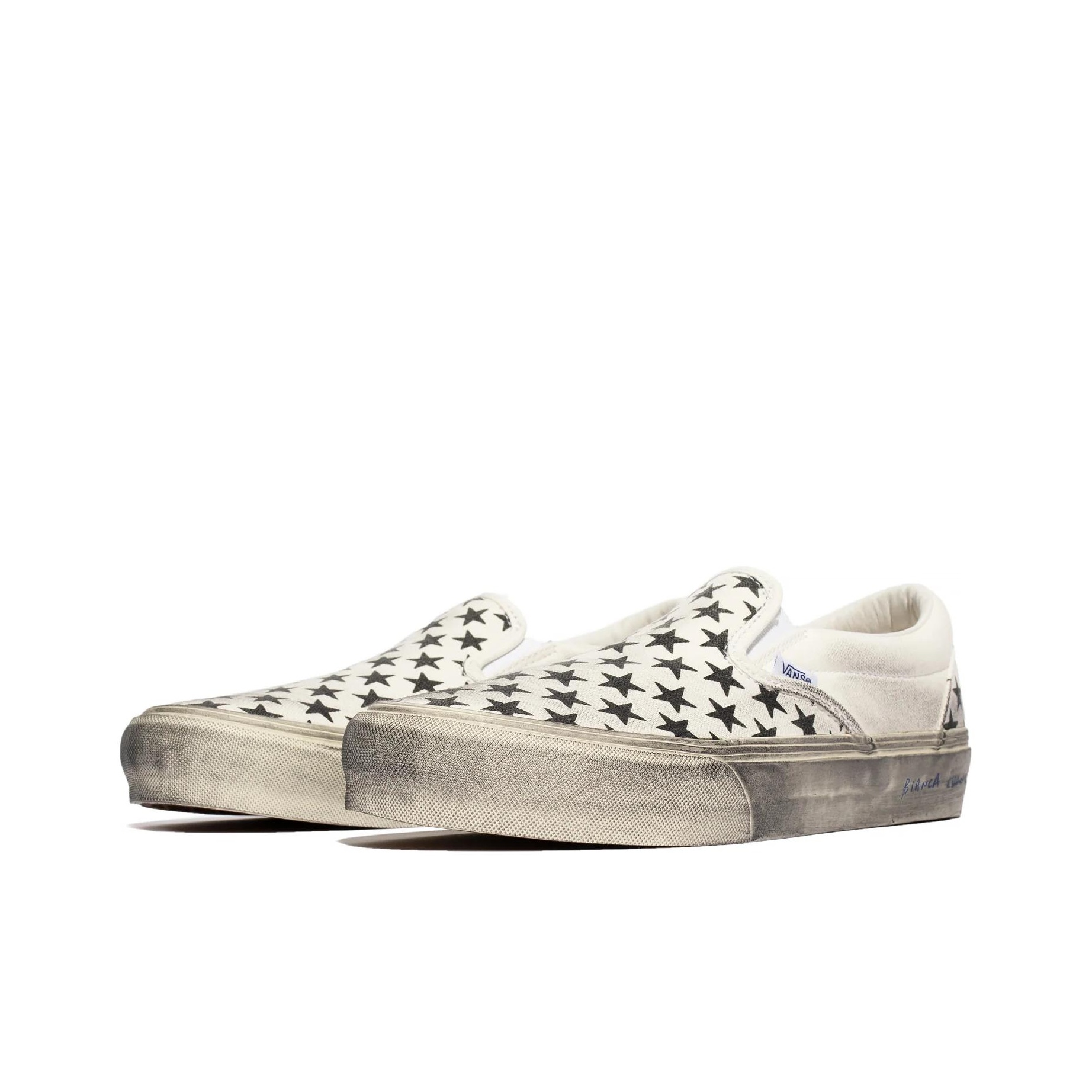 スニーカー Vans Vault OG Classic Slip-On LX Bianca Chandon Black White Vans Vault Og Classic Slip-On Lx Bianca Chandon Black White