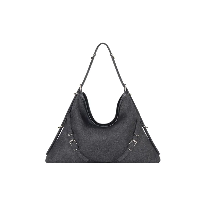 Givenchy Voyou Wool Handbag, Shoulder Bag Women's Medium Gray-0