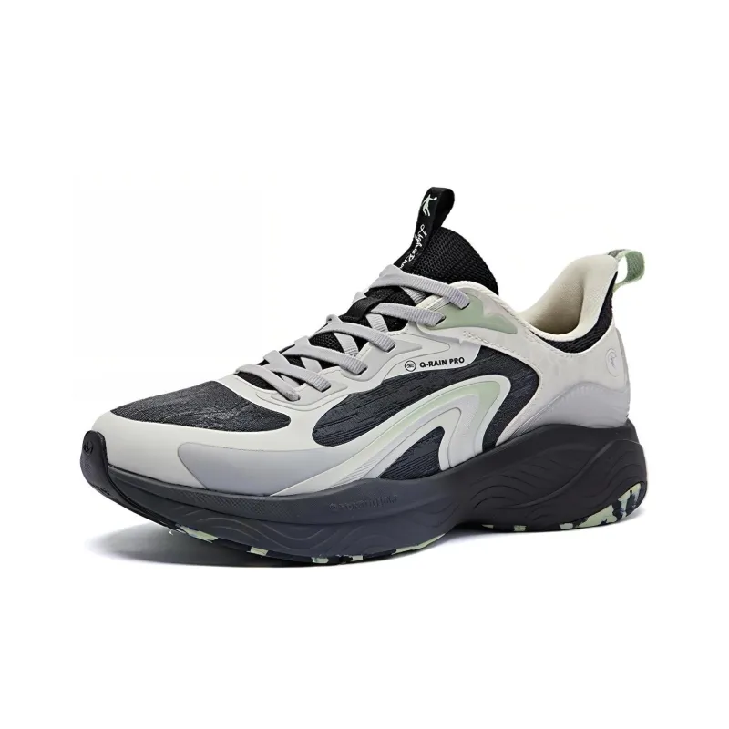 QIAODAN Streamer 4.0 Shock Absorbers Low Top Running Shoes Women's Black Gray-2