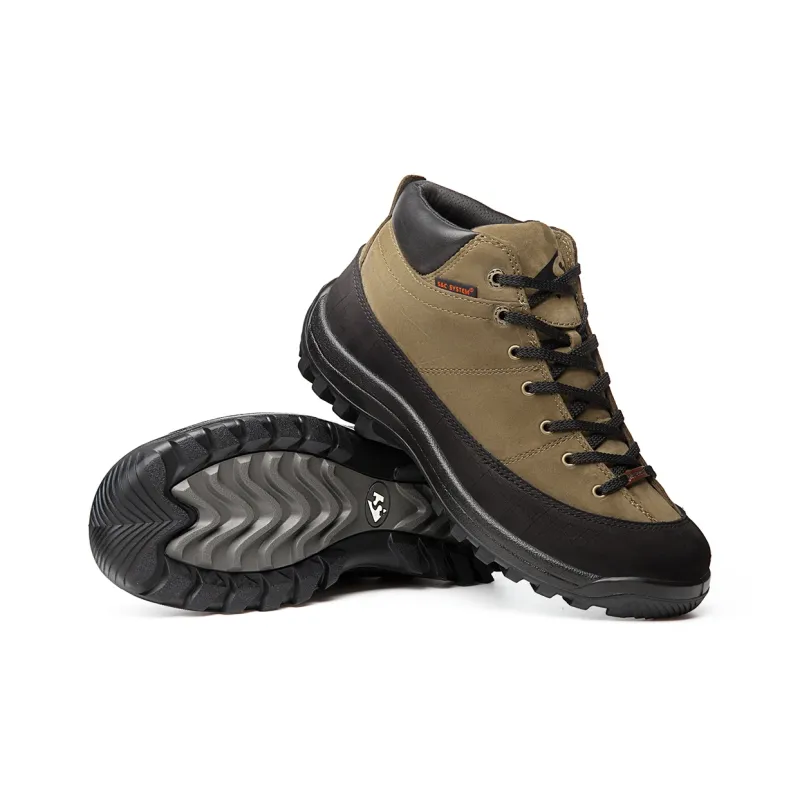 Slider Slip Resistant, Abrasion Resistant, Waterproof Mid Top Hiking Shoes Men's Olive Green-4