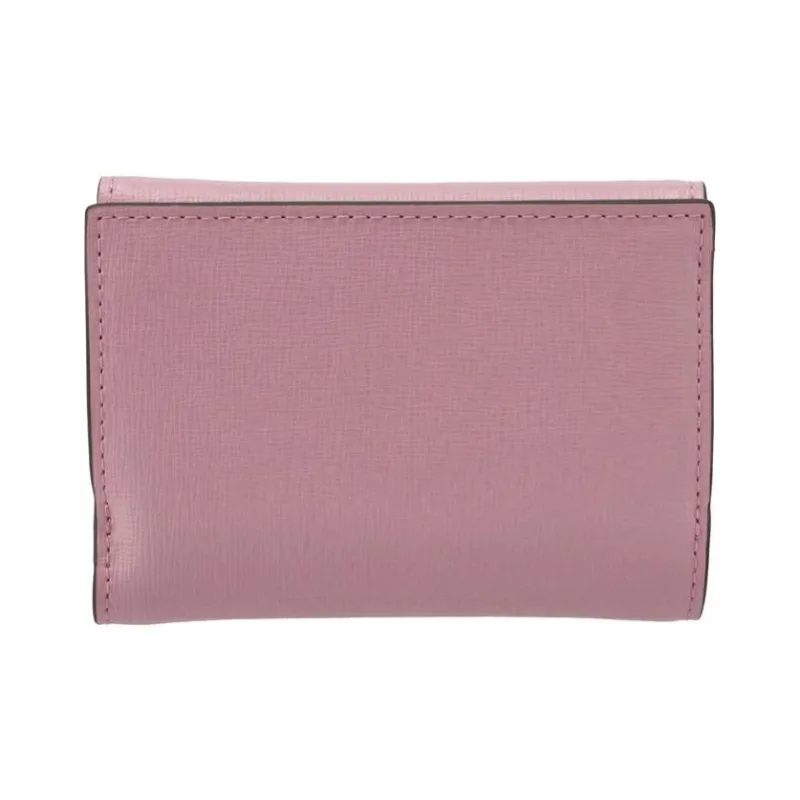 Furla Babylon Calfskin Wallet Women's Pink & Beige-2