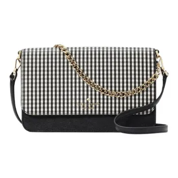 Kate Spade Saffiano Leather Shoulder Bag, Crossbody Bag Women's Black