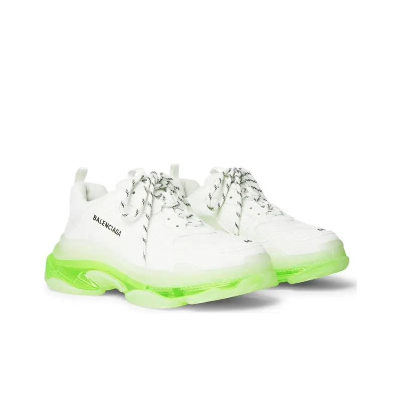 Balenciaga Triple S Clear Sole White Fluo Yellow Women's-2
