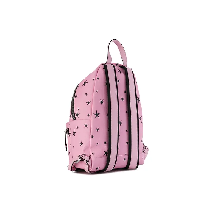 MOSCHINO Leather Backpack Unisex Pink-3