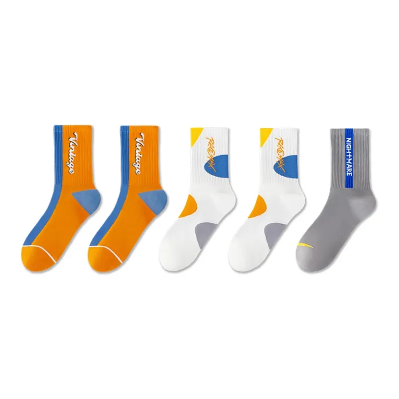 LUOLIAN Mid Calf Socks Unisex 5 Pack-0