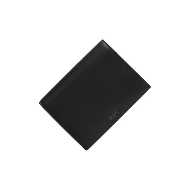 TUMI Calfskin Card Holders Passport Holders Men's Black-1